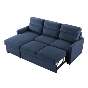 TUCAN SOFA BED REVERSABLE CORNER BLUE 213x148x93