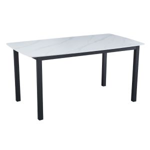 PLUTO ΤΡΑΠΕΖΙ ΛΕΥΚΟ ΜΕ ΟΨΗ ΜΑΡΜΑΡΟΥ 160x90x76cm