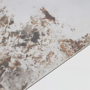 CANYON ΤΡΑΠΕΖΙ ΚΑΦΕ BITTER ΛΕΥΚΟ ΜΕ ΟΨΗ ΜΑΡΜΑΡΟΥ 200x90x76cm