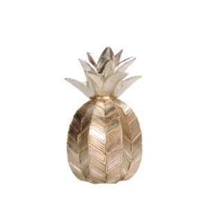ANANNIA DECORATION PINEAPPLE 13x13x22 POLYRESIN SILVER