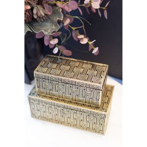 PRECIOUS ΚΟΥΤΙ ΑΠΟΘΗΚΕΥΣΗΣ 30x15x12 POLYRESIN ΧΡΥΣΟ ΜΑΥΡΟ