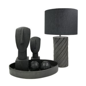 OKO TRAY DECORATIVE 48x30x6 ALUMINIUM GRAPHITE