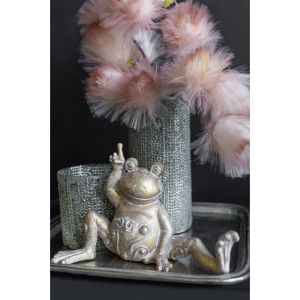 YOGA FROG ΔΙΑΚΟΣΜΗΤΙΚΟ ΒΑΤΡΑΧΟΣ 32x14x20 POLYRESIN ΧΡΥΣΟ
