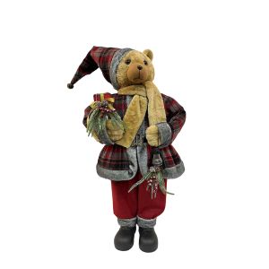 XMAS HAPPY BEAR DECO ΠΟΛΥΧΡΩΜΟ H95cm