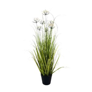 GRASS ΦΥΤΟ ΤΕΧΝΗΤΟ ΣΕ ΓΛΑΣΤΡΑ PVC ΠΡΑΣΙΝΟ H94cm