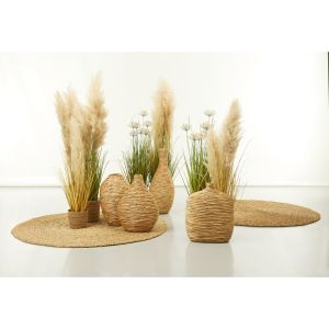 IOS ΒΑΖΟ BAMBOO SEAGRASS ΦΥΣΙΚΟ 35x35xH43cm