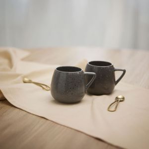 STONE DARK ΚΟΥΠΑ STONEWARE ΓΚΡΙ ΣΚΟΥΡΟ ΜΑΥΡΟ ΛΕΥΚΟ D7xH9cm