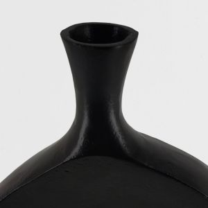 ABSTRACT ΒΑΖΟ 28x5x61cm ΑΛΟΥΜΙΝΙΟ ΜΑΥΡΟ