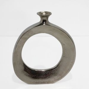 ABSTRACT CIRCLE ΒΑΖΟ 26x4x31 ΑΛΟΥΜΙΝΙΟ SILVER NICKEL