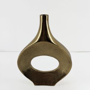 ADEL OVAL ΒΑΖΟ 22x5x28 ΑΛΟΥΜΙΝΙΟ ΧΡΥΣΟ