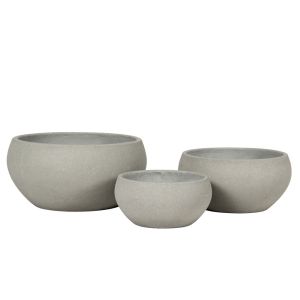 SILENE ΚΑΣΠΩ SET 3ΤΜΧ ΤΣΙΜΕΝΤΟ ΓΚΡΙ 50x50xH24,5cm