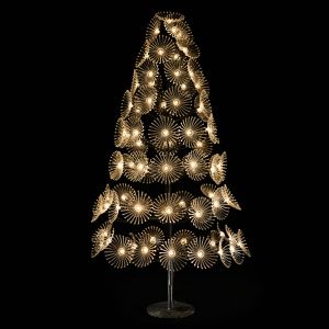 GLOW FLOWER 180 ΧΡΙΣΤΟΥΓΕΝΝΙΑΤΙΚΟ ΔΕΝΤΡΟ LED COPPER PVC H180cm