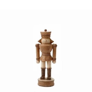 XMAS WOODY NUTCRACKER S DECO POLYRESIN ΚΑΦΕ ΜΠΕΖ 12x9xH30cm