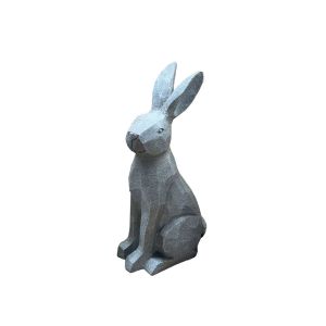 EASTER ROGER ΛΑΓΟΣ POLYRESIN ΓΚΡΙ 21,3x15,7xH39,5cm