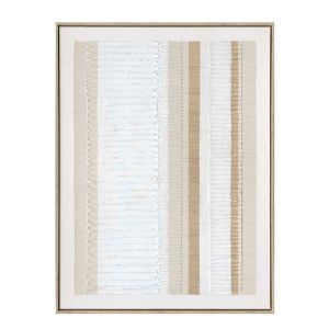 EVIK SAND ΠΙΝΑΚΑΣ ΔΙΑΚΟΣΜΗΣΗΣ 60x80x4 ΚΑΜΒΑΣ ΛΕΥΚΟ ΜΠΕΖ ΞΥΛΟ ΦΥΣΙΚΟ