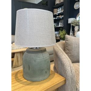 LINDOS ΦΩΤΙΣΤΙΚΟ ΕΠΙΤΡΑΠΕΖΙΟ 24x24x54 ΚΕΡΑΜΙΚΟ ΜΕΝΤΑ ΓΚΡΙ ΛΙΝΟ ΜΠΕΖ