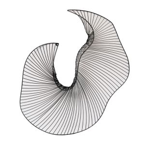 SWIRL A ΔΙΑΚΟΣΜΗΤΙΚΟ ΤΟΙΧΟΥ 61x7x75 ΜΕΤΑΛΛΟ ΜΑΥΡΟ