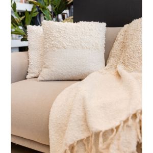 SIMPUL ΔΙΑΚΟΣΜΗΤΙΚΟ ΜΑΞΙΛΑΡΙ 45x45 ΥΦΑΣΜΑ ΜΠΕΖ POLYESTER