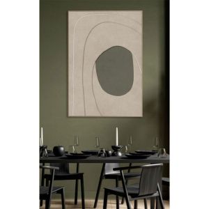 VOID A ΠΙΝΑΚΑΣ ΔΙΑΚΟΣΜΗΤΙΚΟΣ ΜΕ ΚΟΡΝΙΖΑ 80x120x4.3 ΚΑΜΒΑΣ ΜΠΕΖ ΛΑΔΙ PS