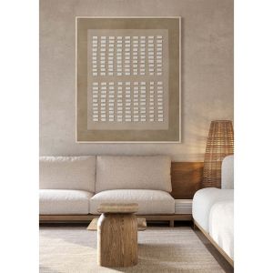 THE COLLECTIVE ΠΙΝΑΚΑΣ ΔΙΑΚΟΣΜΗΤΙΚΟΣ ΜΕ ΚΟΡΝΙΖΑ 80x120x4 ΚΑΜΒΑΣ ΚΑΦΕ ΜΠΕΖ ΞΥΛΟ