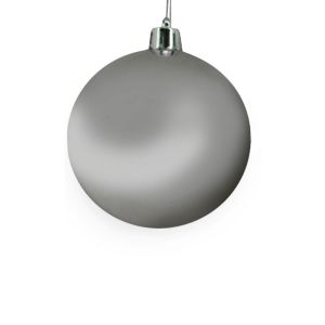 SILVER ΧΡΙΣΤΟΥΓΕΝΝΙΑΤΙΚΗ ΜΠΑΛΑ 15x15x15 ΠΛΑΣΤΙΚΟ ΑΣΗΜΙ