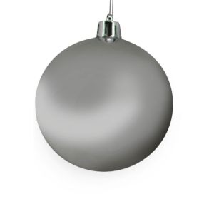 SILVER ΧΡΙΣΤΟΥΓΕΝΝΙΑΤΙΚΗ ΜΠΑΛΑ 20x20x20 ΠΛΑΣΤΙΚΟ ΑΣΗΜΙ