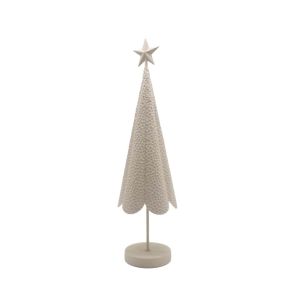 ABRE CHRISTMAS DECORATION TREE 19x19x70 METAL BEIGE