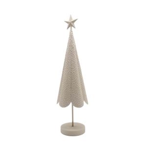 ABRE CHRISTMAS DECORATION TREE 24x24x91 METAL BEIGE