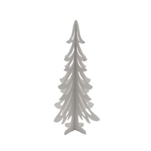 PINO CHRISTMAS DECORATION TREE 18x18x45 METAL WHITE