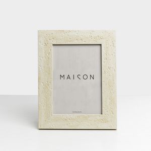 LITHOS ΚΟΡΝΙΖΑ 18.6x1.5x23.7cm POLYRESIN BEIGE ΓΥΑΛΙ