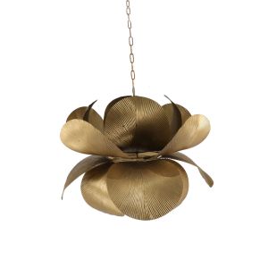 BLOSSOM ΦΩΤΙΣΤΙΚΟ ΚΡΕΜΑΣΤΟ 56.5x56.5x43cm ΜΕΤΑΛΛΟ BROWN GOLD