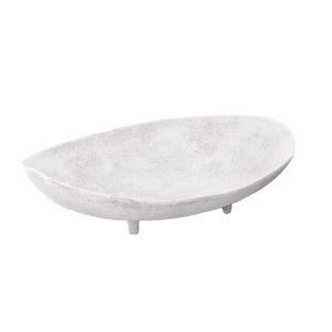 PEDESTAL ΜΠΩΛ ΜΕ ΠΟΔΙ 45x33x12cm ΑΛΟΥΜΙΝΙΟ ΑΣΠΡΟ