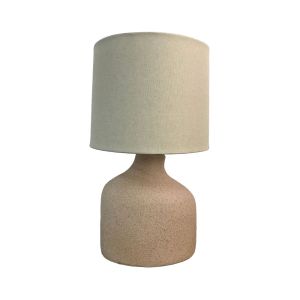 TERRALUME ΦΩΤΙΣΤΙΚΟ ΕΠΙΤΡΑΠΕΖΙΟ 26x26x42.5cm POLYRESIN TERRACOTTA ΑΝΟΙΧΤΟ ΥΦΑΣΜΑ ΛΑΔΙ ΑΝΟΙΧΤΟ