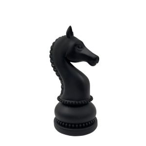 KNIGHTLINE ΔΙΑΚΟΣΜΗΤΙΚΟ ΠΙΟΝΙ 11x10.5x22cm POLYRESIN ΜΑΥΡΟ