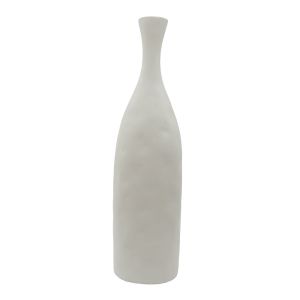 FRASCO ΒΑΖΟ 12.5x8x45cm POLYRESIN ΑΣΠΡΟ