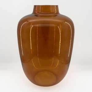 VIDRIO ΒΑΖΟ 34x34x48cm ΓΥΑΛΙ CARAMEL