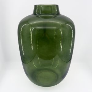 VIDRIO ΒΑΖΟ 34x34x48cm ΓΥΑΛΙ ΠΡΑΣΙΝΟ