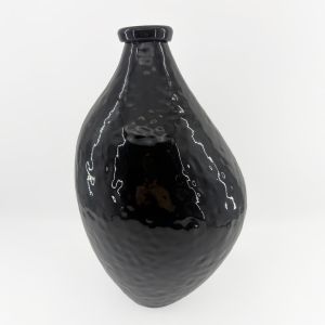 SPICE ΒΑΖΟ 22x22x35.5cm ΓΥΑΛΙ ΜΑΥΡΟ