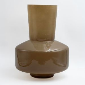 OPAC ΒΑΖΟ 20x20x25cm ΓΥΑΛΙ ΚΑΦΕ ΑΝΟΙΧΤΟ