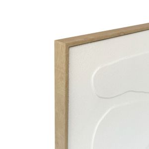 RHYTHM B ΠΙΝΑΚΑΣ ΔΙΑΚΟΣΜΗΤΙΚΟΣ ΜΕ ΚΟΡΝΙΖΑ 80x120x4cm ΚΑΜΒΑΣ ΜΠΕΖ ΛΕΥΚΟ PS