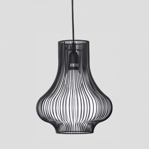 NOOR ΦΩΤΙΣΤΙΚΟ ΟΡΟΦΗΣ 25x30.5cm ΣΙΔΕΡΟ ΜΑΥΡΟ