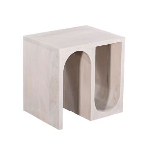 ARCH SIDE TABLE ΛΕΥΚΟ DECAPE 45x35xH45cm