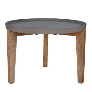 ORRIN COFFEE TABLE ΚΑΦΕ ΦΥΣΙΚΟ 73x73xH48cm