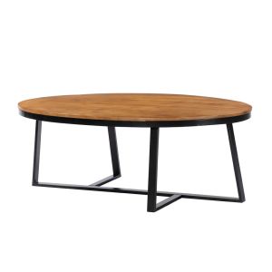 OVO COFFEE TABLE ΚΑΡΥΔΙ ΜΑΥΡΟ 121x71xH44cm