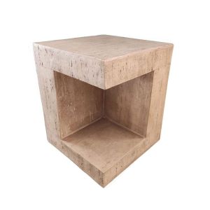 PYRAMIS SIDE TABLE BEIGE 38.5x38.5x46