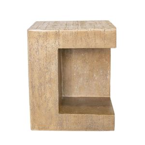 PYRAMIS SIDE TABLE BEIGE 38.5x38.5x46