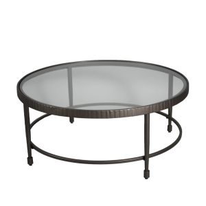 GRANAZ COFFEE TABLE ΜΑΥΡΟ ΜΑΥΡΟ 100x100xH42,5cm