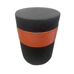 BELT SIDE TABLE ΜΑΥΡΟ ΚΑΦΕ 38.5x38.5x52