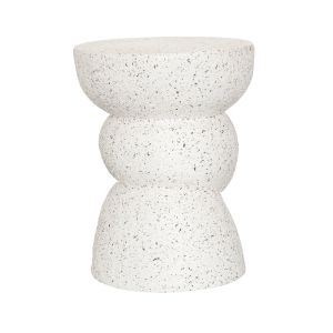 ASIMETRON SIDE TABLE TERRAZZO 35x35x46
