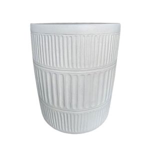 GEOMETRICAL 1 SIDE TABLE ΛΕΥΚΟ 38x38x47